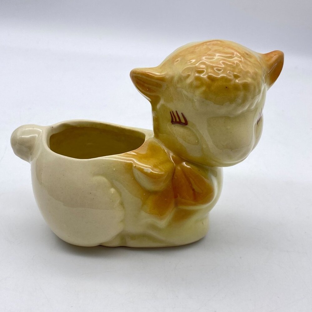 VTG‎ Lamb succulent planter ceramic sheep Easter spring planter